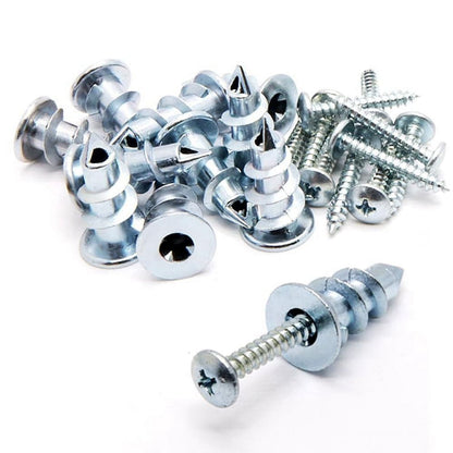 Zinc Self-Drilling DrywallHollow-Wall Anchor Kit with Screws (30 PCS)