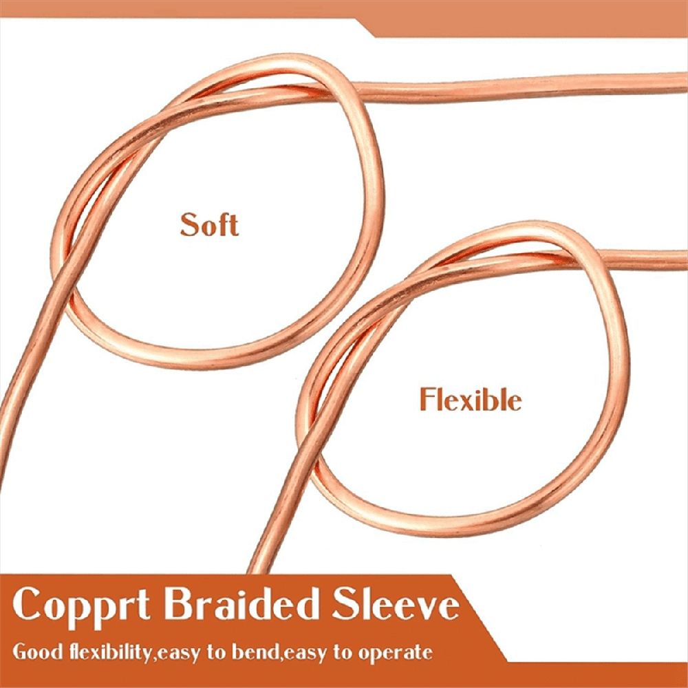 2 Rolls Soft Copper Wire Solid Bare Bendable Wire for Electroculture, Jewelry Making (12 Gauge 52.49Feet Per Roll)