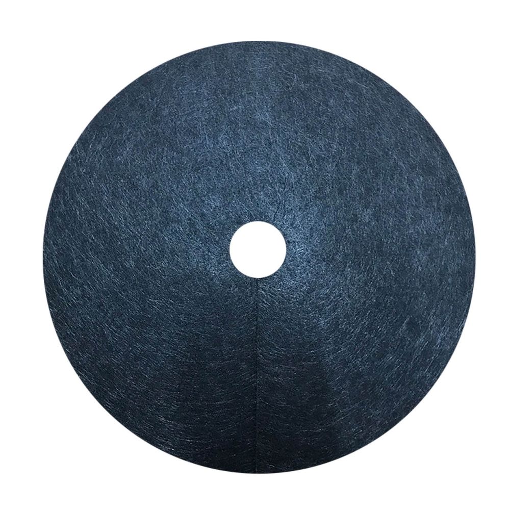 Non Woven Tree Mulch Ring Thickened Tree Protector Mat, 24.4 Inch Reusable Tree Mat Round Fabric Tree Barrier Barrier Mats for Control Plant Protection (Black,1Pcs)