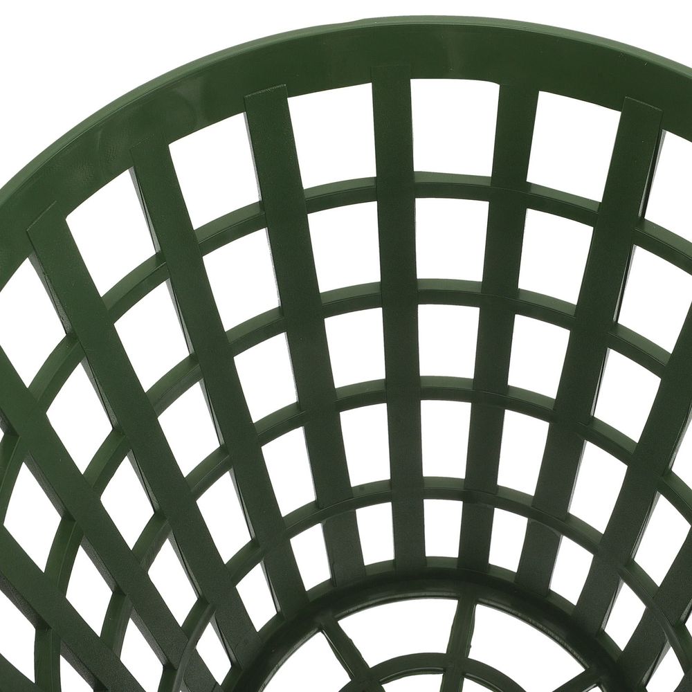 Portable Golf Ball Tote in Green High Strength Plastic for Driving Range Use