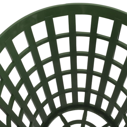 Portable Golf Ball Tote in Green High Strength Plastic for Driving Range Use