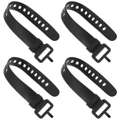 Set of 4 TPU Ski Fastener Straps for Snowshoes Grip, and Adjustable