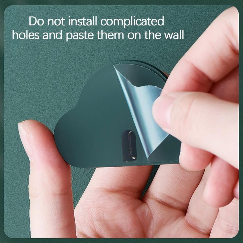 Adhesive Hooks for Wall, No Drill Heavy Duty Hangers for Hanging Towels, Strong Stick Command Hooks for Bathroom, Kitchen, Coat Organization, 4 Pack