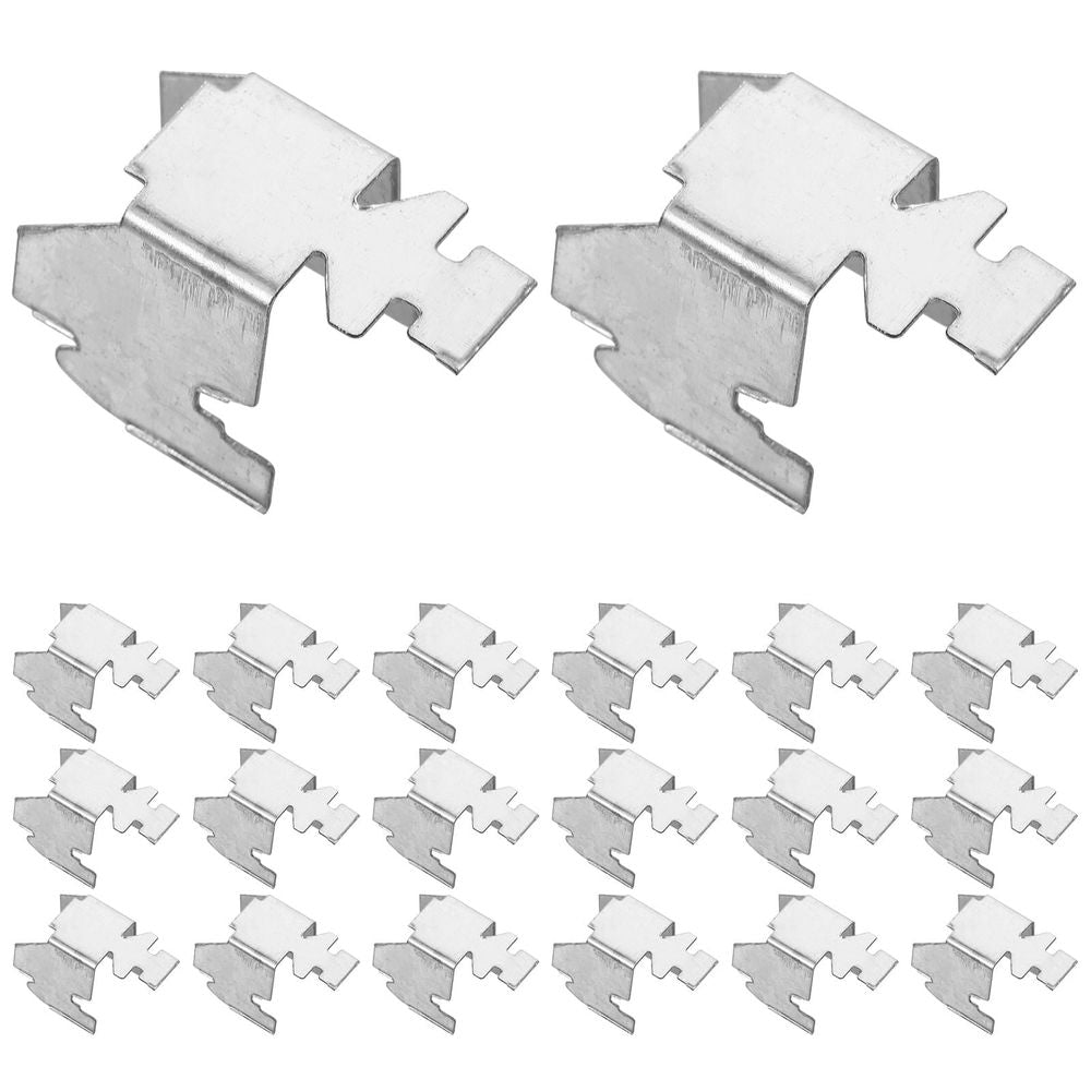 20 Pcs File Cabinet Buckle Shelf Brackets Shelving Clip Supports