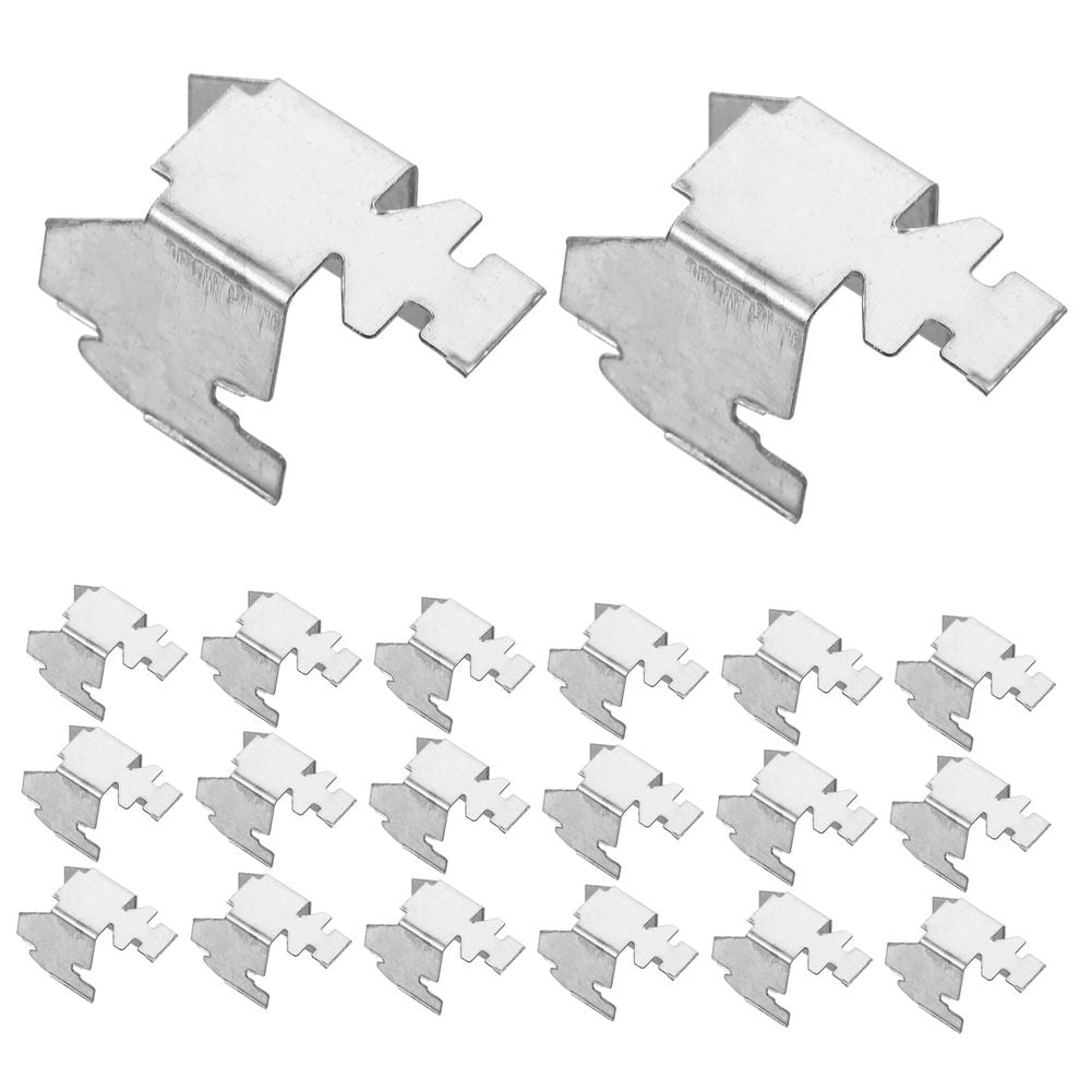 20 Pcs File Cabinet Buckle Shelf Brackets Shelving Clip Supports