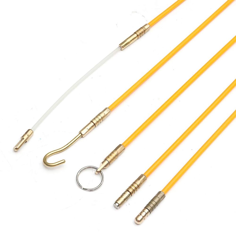 10 Pcs Fiberglass Rods Connection Wires Cables Under Floorboards Orange