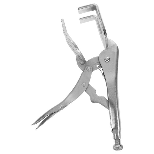Adjustable Locking Welding Pliers Plated Silver Steel for Riveting ering