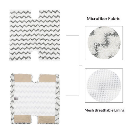 6 Pack Steam Mop Pads Replacement P184WQ for Steam Mop S5003D Pro Steam Mop S3973 S3973D S3973WM S5001 S5002Q S5003A S5004 S5004W S6001W S6001WM S6002C S6003D S6003W