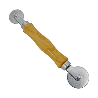 Screen Rolling Tool Screen Roller Tool for Installing Window and Door Screens Wooden Handle and Steel Wheel