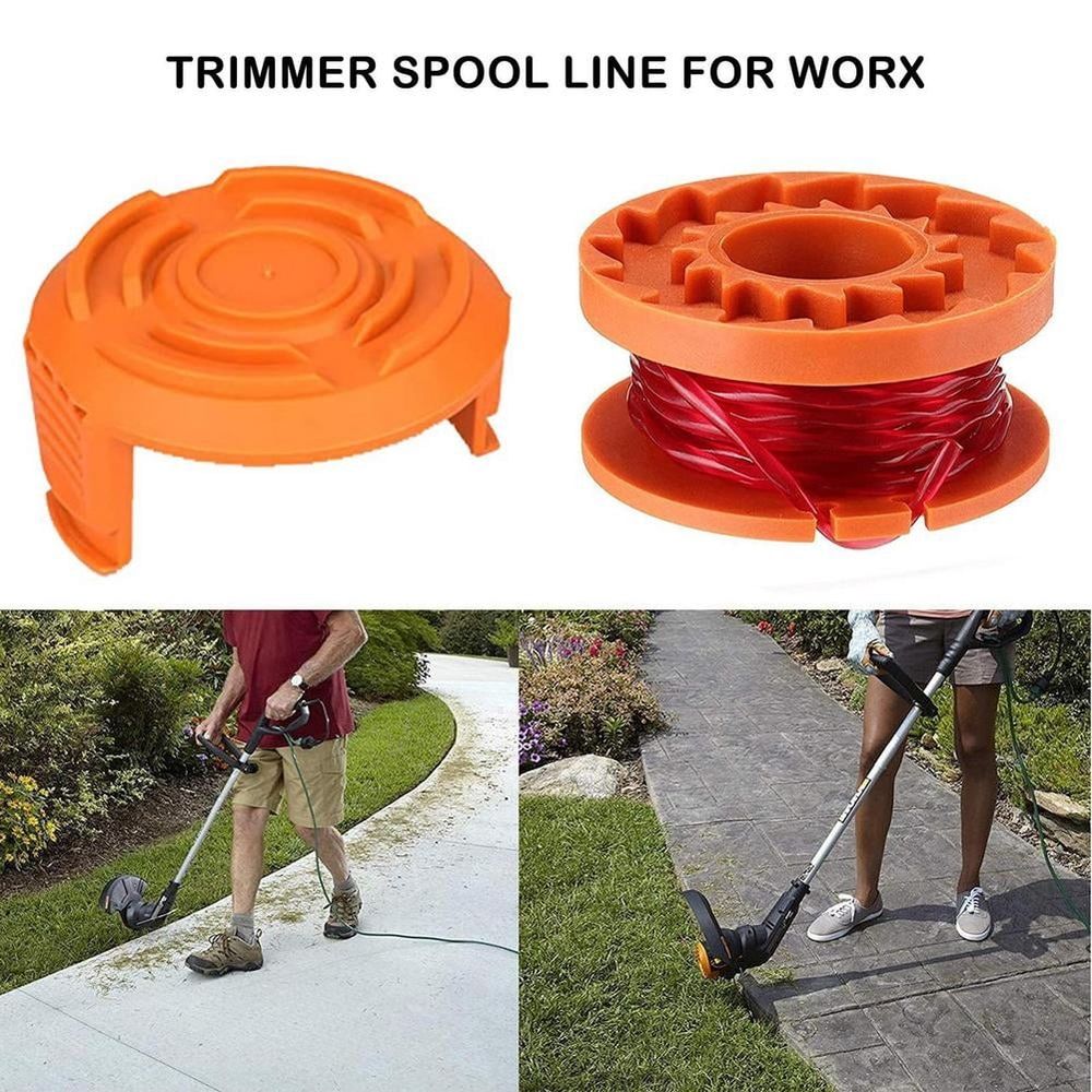 6 Pack Replacement Trimmer Line Spools for Worx WA0010 WG180 WG163 WG175, 10 Ft/0.065 Inch Trimmer String Refills, Tough, Won't Break