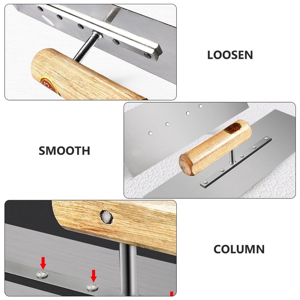 Manganese Steel Bricklaying Trowel 1-Pack with Finishing Edge for Masonry, Construction, and Building Work