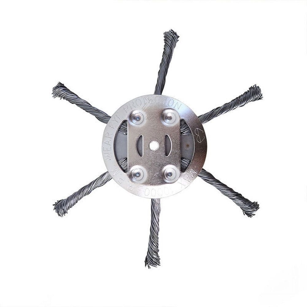 3pcs Universal Steel Wire Trimmer Head, 2025 New 6IN Universal Wire Weed Eater Head, Wire Weed Trimmer Head, Unbreakable Steel Wire Grass Trimmer Head, Compatible with Most Lawn Mower