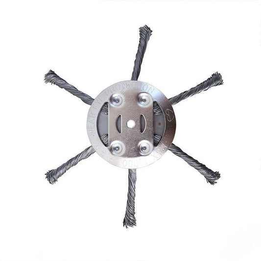 3pcs Universal Steel Wire Trimmer Head, 2025 New 6IN Universal Wire Weed Eater Head, Wire Weed Trimmer Head, Unbreakable Steel Wire Grass Trimmer Head, Compatible with Most Lawn Mower