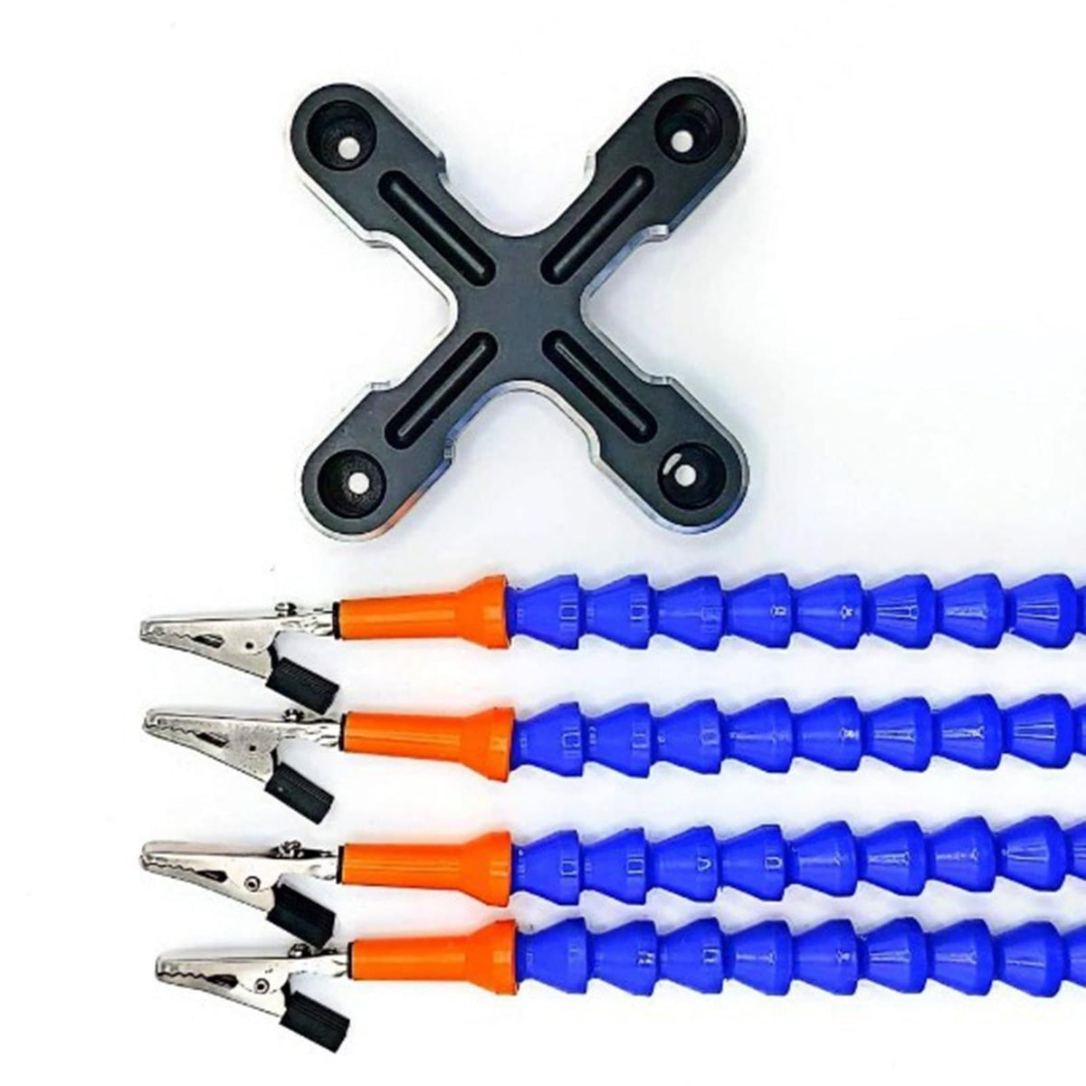 Professional Soldering Aid Helping Hand With Four Flexible Arms And Rotatable Alligators Clips For Craftsmanships