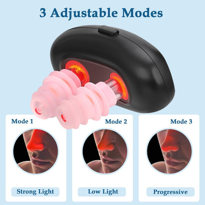 Red Light Nasal Therapy Device, Portable Red Light Therapy for Nose,Red Light Nasal Soothing Device USB-Rechargeable Light Therapy