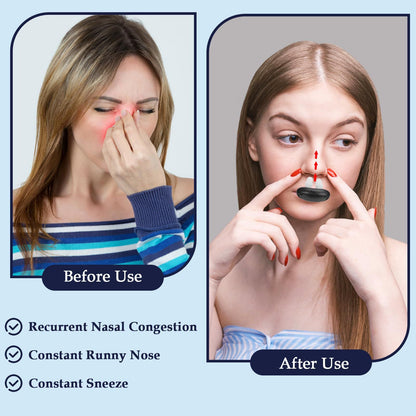 Red Light Nasal Therapy Device, Portable Red Light Therapy for Nose,Red Light Nasal Soothing Device USB-Rechargeable Light Therapy