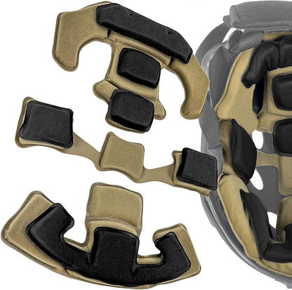 Universal Outdoor Internal Replacement Memory Foam Pad Padding Inserts Protective Mat Kits Set Accessories Compatible for Helmet