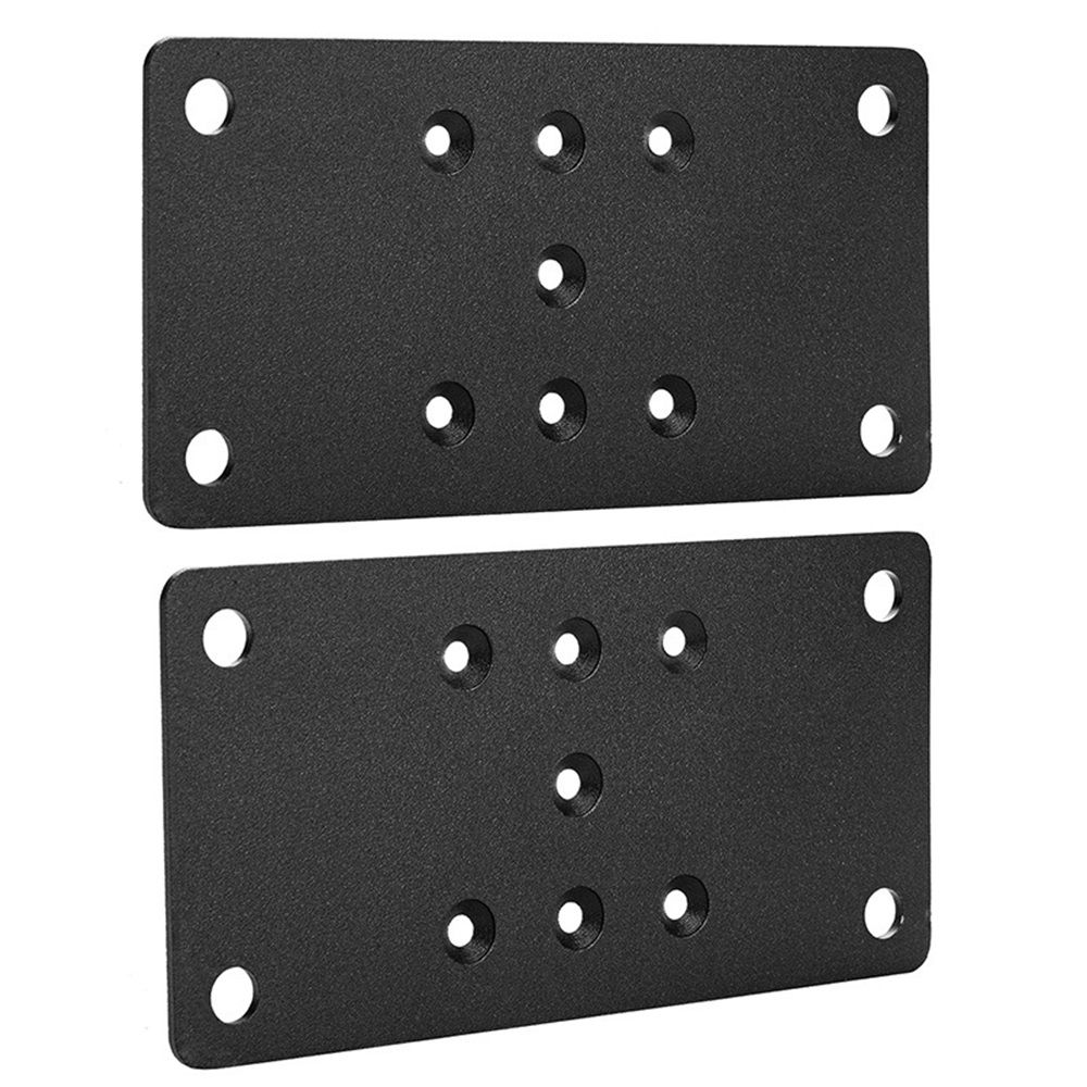 2-Pack 6.5*3.5in Post Anchor Plates - Ideal for Deck Railing, Wood Fence, Post Base, Fence Post