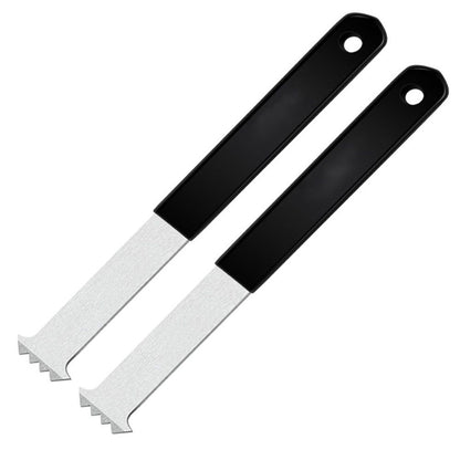2 set Heavy Duty Paver Puller Tool - Dual Joint Scraper with Micro Teeth & Non-Slip Grip for Brick Removal, Perfect for Garden/Lawn/Patio Tile & Block Replacement