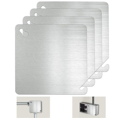 8pcs  Metal Electrical Box Cover Plate,Junction Box Covers,4 Inch Square Flat Blank Electric Box Cover