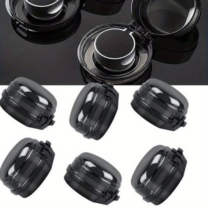 Safe Oven Lock Cover, Gas Stove Knob Cover, Household Kitchen Switch Protection Tool Protector 4pcs Black