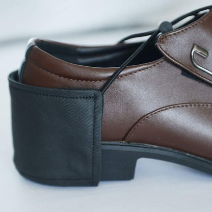 2pcs Driving Shoe Heel Cover Protectors,Easy to Wear Wearproof Elastic Buckle Oxford Cloth Driver Shoes Heel Protective Mat