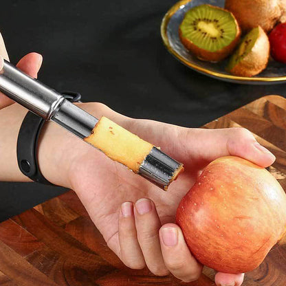 1cm diameter stainless steel fruit corer tool, hawthorn date cherry apple multi-purpose corer, seed corer corer for home kitchen