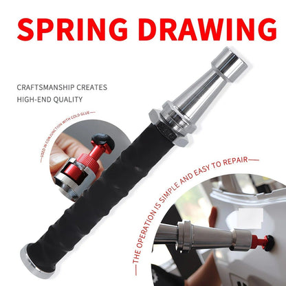 Paintless Dent Repair Puller, built-in powerful spring for automatic rebound, telescopic rod adapts to multiple scenarios, three-step operation for easy dent repair, labor-saving, efficient, and paint-friendly.(Pulling hammer without spring）