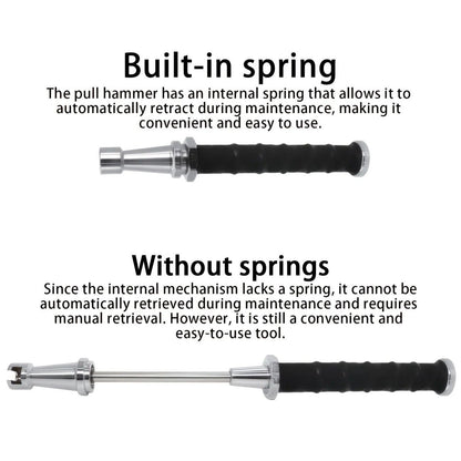 Paintless Dent Repair Puller, built-in powerful spring for automatic rebound, telescopic rod adapts to multiple scenarios, three-step operation for easy dent repair, labor-saving, efficient, and paint-friendly.(Pulling hammer without spring）