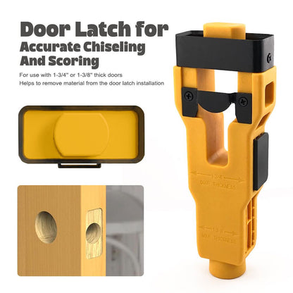 Door Latch Chisel Positioning Tool: Precise Positioning Without Measurement, Easy Installation With Less Effort/red