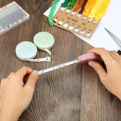 Meetlinten 3 pieces 200 cm/79 inch Sewing measuring tapes Retractable measuring tapes for measuring length, bust and waist