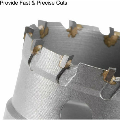 Fraise Trepan in Carbure of Scies Cloches for Tole in Steel Stainless Pas of Limite of Rod Triangulaire Antiderapante, 60 mm