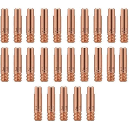 25 Pcs Contact of Nozzles of for Nozzle a Gas and Gas Without Torch of Welding MIG and MAG Consumables a MIG Welder MIG