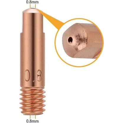 25 Pcs Contact of Nozzles of for Nozzle a Gas and Gas Without Torch of Welding MIG and MAG Consumables a MIG Welder MIG