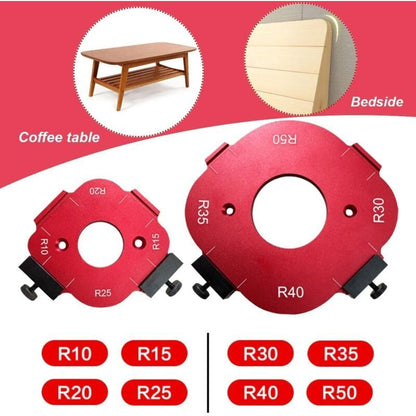 2 Pcs Router Jigs for Wood, Worktop Jig Arc Angle Positioning Jig 1, Router Jigs for R10 R15 R20 R25 R30 R35 R40 R50 Routers, 4 in