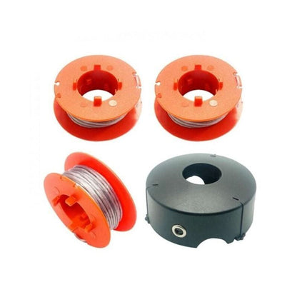 Bosch Art 23 26 30 Easytrim & Combitrim Wire Spool, 8M x 1.6mm, F016800175 (3 Spools + 1 Cover)