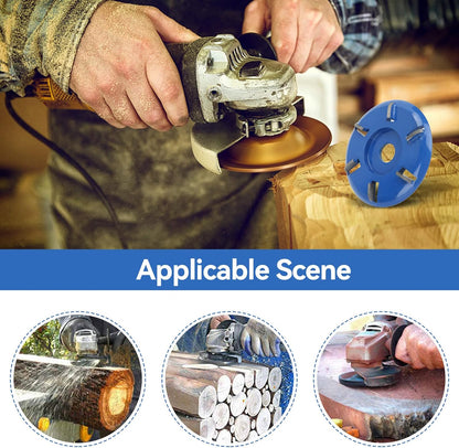Wood router, wood milling, stump grinder angle grinder wood router 6 teeth chainsaw