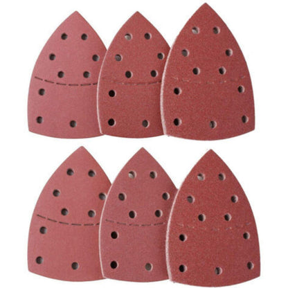 Triangular sandpaper sheets, 40-pack for Bosch PSM 160 A/PSM 80, 105x152mm, grit P40/60/80/120/180, compatible with Bosch