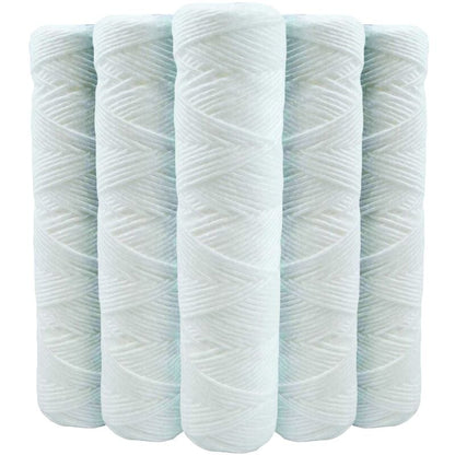 5-Pack 9 3/4 Inch Anti-Sediment Water Filter Cartridges - 20 Micron Compatible with 10 Inch Filter_MGF