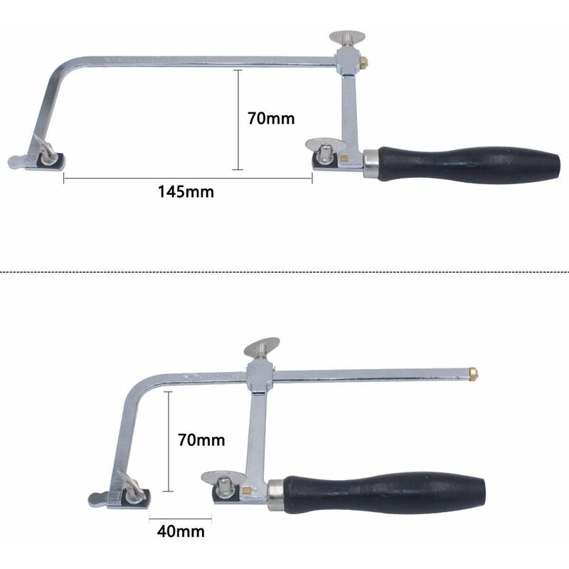Adjustable Jeweler's Saw with 144 Blades - Professional Equipment for Jewelry Making