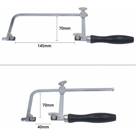 Adjustable Jeweler's Saw with 144 Blades - Professional Equipment for Jewelry Making