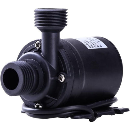 DC 12V Brushless Submersible Water Pump for Fountain Pool Solar Circulation, 800L per Hour 5M Lift