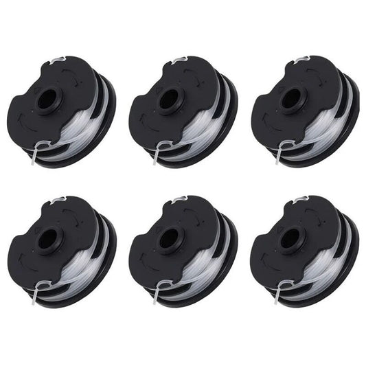 6 Pack Replacement Spools Compatible with Parkside PRTA 20-Li C3 IAN351753 Cordless Trimmer
