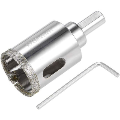 Diamond Glass Hole Saw Drill Bit with Center Pilot Bit for Glass, Ceramic Tile, 32mm