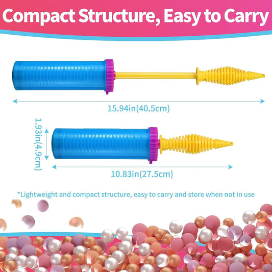 Balloon Pump, Handheld Two Way Dual Action Manual Balloon Inflator, for Balloon Garland Arch Birthday Party Wedding Event Decorations