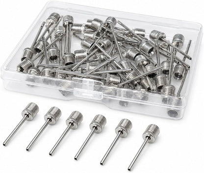 40pcs Ball Pump Needles, Stainless Steel Air Inflation Needle Kit with Storage Box for Basketball Football Soccer Ball