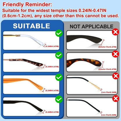 20Pairs Glasses Anti-slip Silicone Ear Clip, Glasses Holder With Storage Box, Safety Eyewear Retainers, Eyeglass Ear Grips for for Sports Glass Sunglasses Reading (10 Black 10 white)
