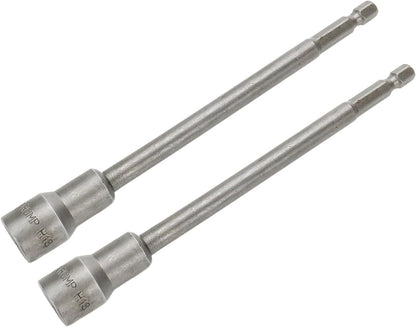 Hex Shank Magnetic Power Nut Driver Bit Set 13mm Hex Socket Extension Long Metric Hex Driver Bits -2pcs