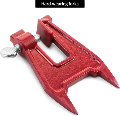 Chainsaw Stump Vise, 2 Pack Chainsaw Sharpening Accessory, Chainsaw Filing Vise, for Sharpening Saw Chain, Red
