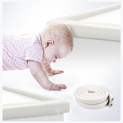Edge protection strips, 2M * 2 rolls foam safety strips, anti-bump strips for kids, thickened soft protection strips, corner protectors for babies, children and toddlers - cream white